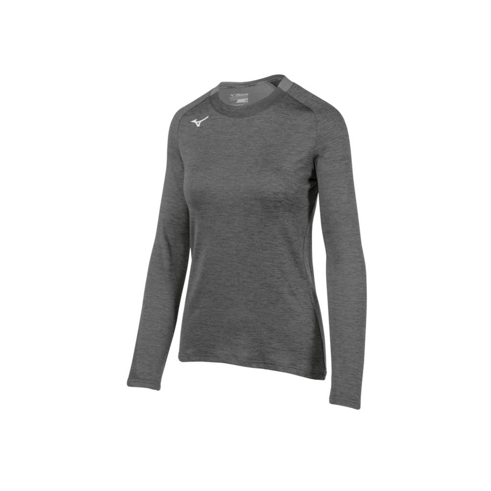 Mizuno Alpha Long Sleeve Női Futópóló Szürke RDW462508